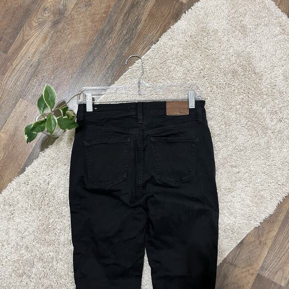 Madewell 27 Versatile Minimalist Stretch Black 10" High Rise Skinny Ankle Jeans - Picture 4 of 6